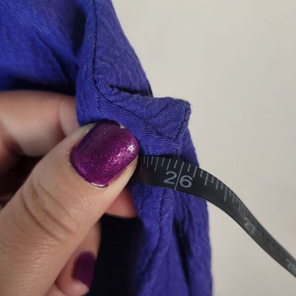 Carole Little Purple Button-Up Blouse - Picture 10 of 11